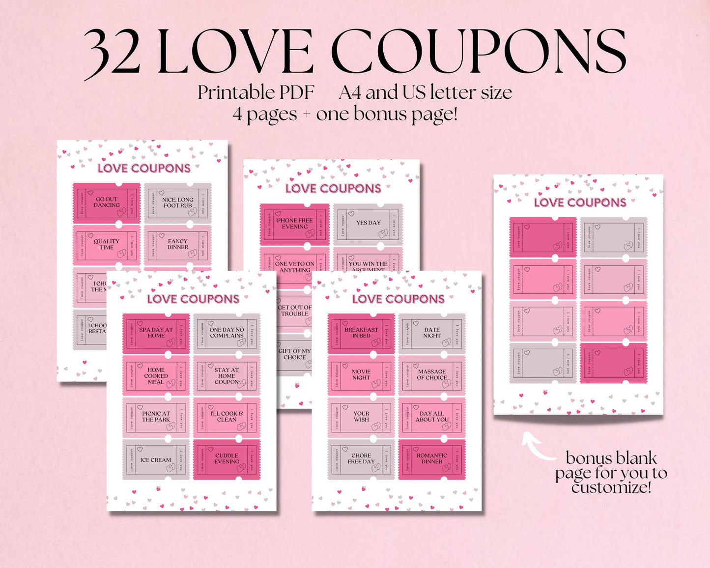 Amour Pass: 32 Love Coupons to Spark Romance & Create Unforgettable Memories